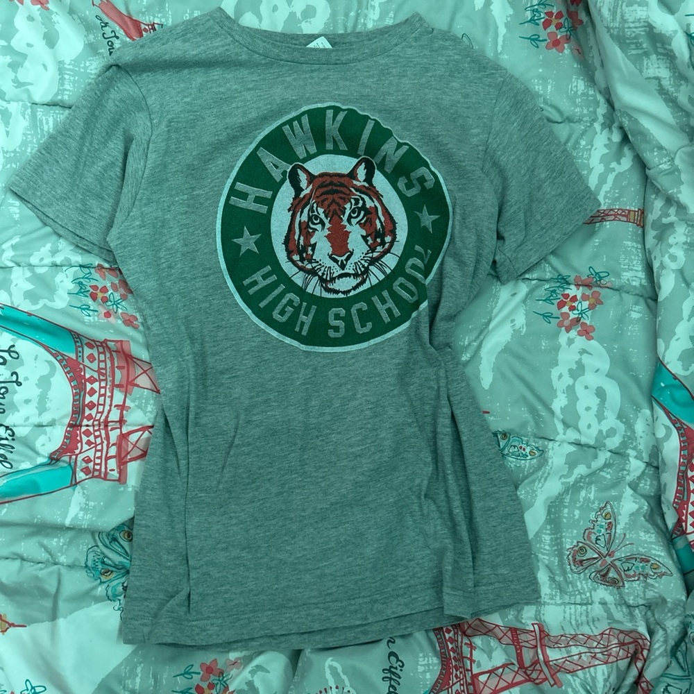 stranger things Hawkins high school tee